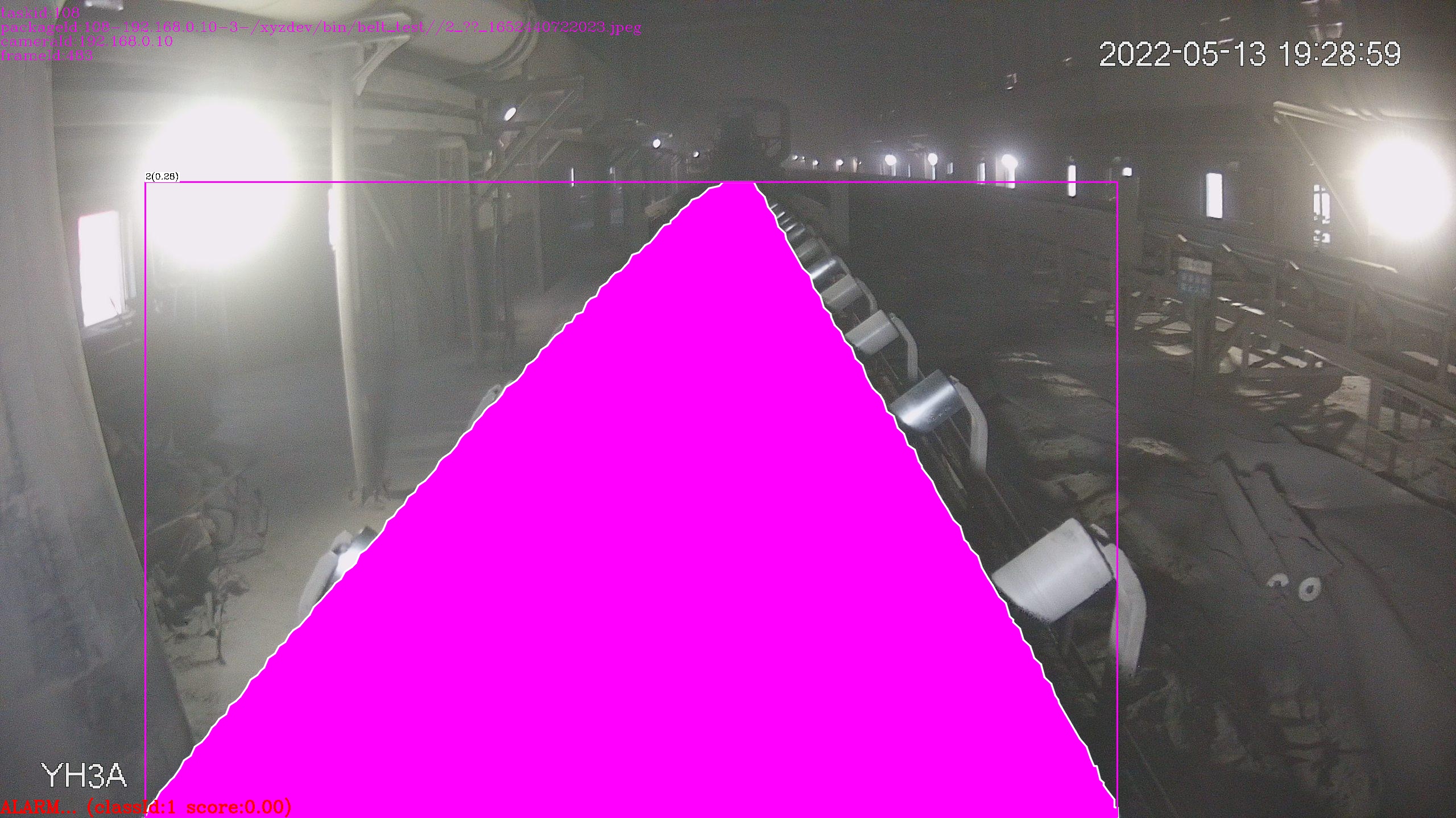 Conveyor Belt Deviation Recognition