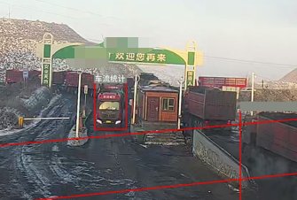 礦山貨運車輛進出識別